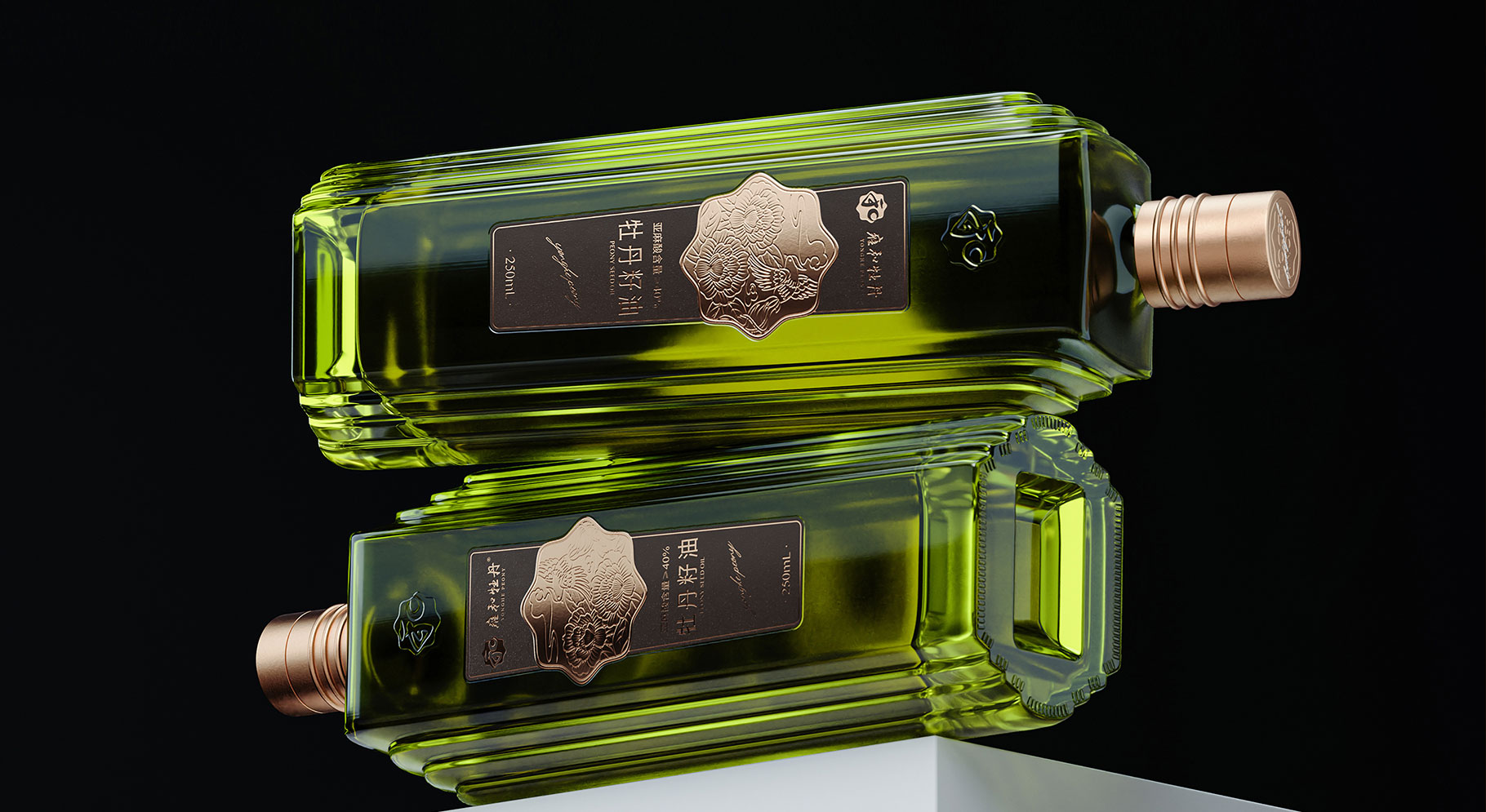 高端牡丹籽油产品包装设计