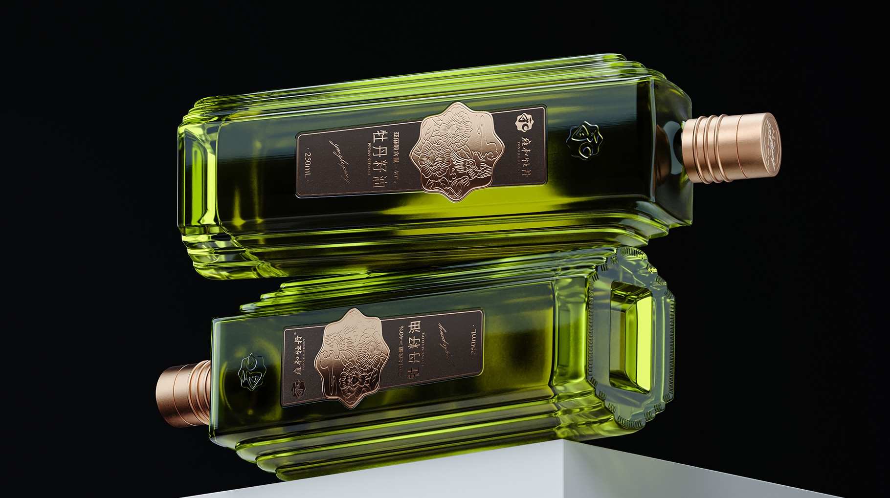 高端牡丹籽油产品包装设计